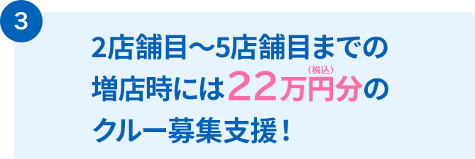 クルー確保に関する支援上限額50万円まで